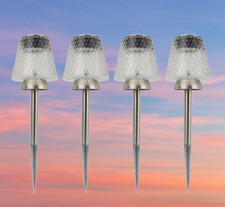Solarleuchten 4er Set Kristall