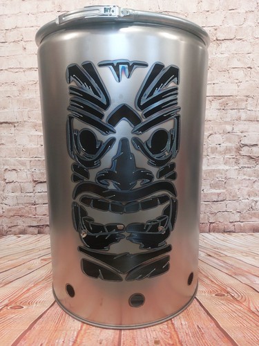 Feuertonne mit tiki - mit,