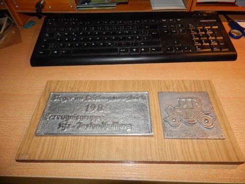 Altes werbe metall holz schild - werbe,