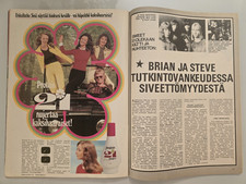The Sweet / Uriah Heep  - Very rare newspaper from Finland from 1972