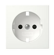 20Gira System55 reinweiß glänzend Steckdosen Abdeckung erhöhter Berührungsschutz