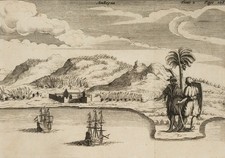 Insel Amon, Indonesien, Molukken, um 1750, Kupferstich Unbekannt (18.Jhd)
