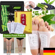 10-100X Deep Cleansing Foot Pads Detox Fusspflaster Patches Natürliche Entgiftun