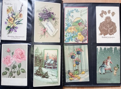 Album mit 192 ansichtskarten - album,