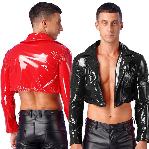 Herren wetlook anzug - anzug, jacke