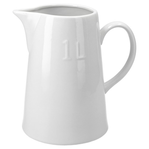 Ware milchkanne weiß - b-ware, 1l