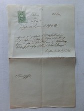 Handschr. Quittung 1882 mit Marke Feichten ??? [aT766]