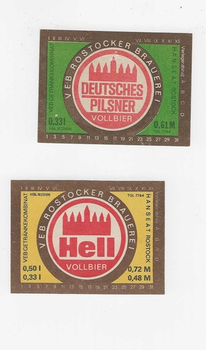 Veb rostocker brauerei - rostocker, (ddr)