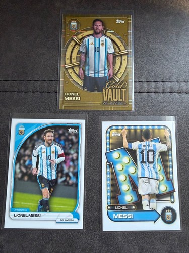 Lionel messi topps set gold - lionel,