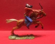 Elastolin 4 cm: Indianer zu Pferd (5)