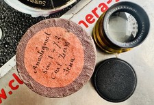 RARE! Frühes OVP ZEISS Jena Anastigmat 195mm f/7,2 - Messingobj BRASS SNr:2033 !