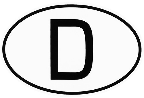 Deutschland schild - deutschland, d-schild