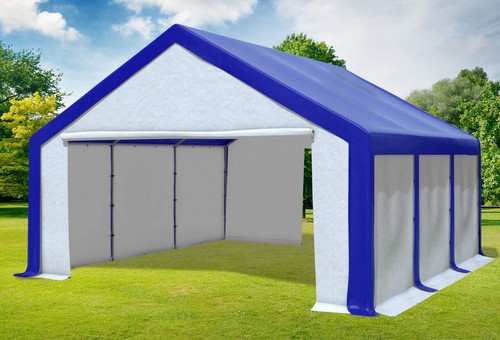 Partyzelt 5x6m blau - blau, pvc