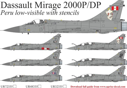 Decal dassault mirage - 1:72,