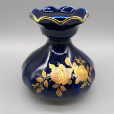 Echt Kobalt 24 Karat Gold Vase