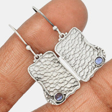 Reizvolle klassische Designer Ohrringe -925er Silber mit kl Iolite