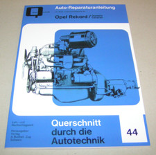 Reparaturanleitung Opel Rekord P1 + P2 , Olympia Rekord / Caravan - ab 1953