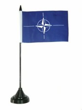 Fahne / Tischflagge NATO 10 x