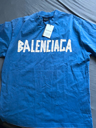 Balenciaga herren shirt - t-shirt, blau