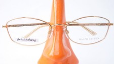 Designer Gestell Luxus Brille Ralph Lauren gold Metall Damen Brillenfassung Gr M