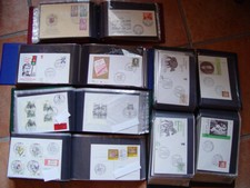 6 Alben Berlin Erstagsbriefe FDC echt gelaufen Viererblocks LISTE 115 - 658 Bonn