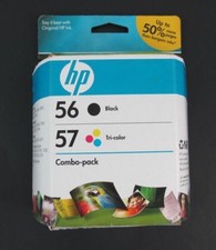 56 black COMBO 57 color ink HP