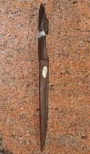 Brieföffner afrikanischer Kopf mit Halsschmuck, dekorativ, hand carved, Kenya