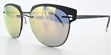 SILHOUETTE Sonnenbrille Accent Shades 8702 75 9140 Titan Butterfly Gold Spiegel