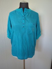 Miss Astor Damen Bluse blau