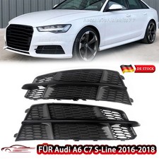 Stoßstange Nebelscheinwerfer Wabengitter Gitter Für Audi A6 C7 S-Line 2016-2018