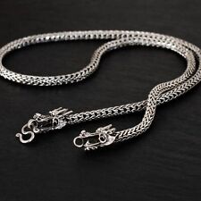 Halskette 925 Silber-Kette Drache Drachen Halsreif Wikinger Schmuck 