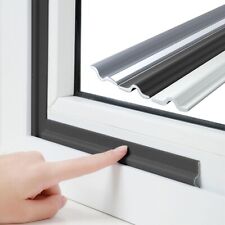 118 Zoll 3 m schwarz T-Form Zugluftstopper für Flügel Fenster und Türen, Wetter