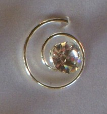 6 Curlie Strass weiß 8 mm Hochzeit Haarschmuck Kopfschmuck Kommunion C14 NEU