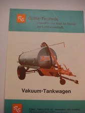 Gülle- Technik. Vakuum-