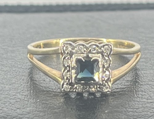 Cluster ring gelbgold - 9,
