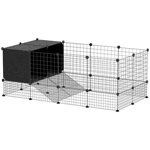 Pawhut diy kleintierkäfig mit - pawhut,