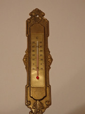 Thermometer aus Massiv-Messing