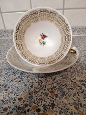 Bareuther Bavaria Sammeltasse m. Untertasse mit  Golddekor