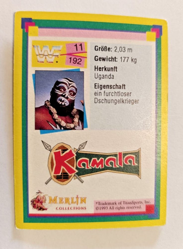 Wwf wrestling sammelkarte - wrestling, nr