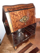 SELTEN - Tantalus-Mini-Schnaps-Bar mit Kristallfkaraffen für Gin- Scotch- Wisky 