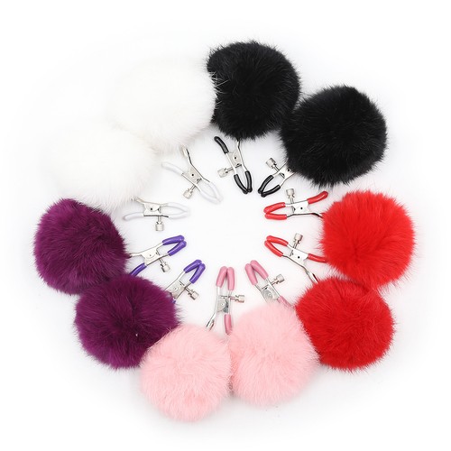 Nippelklemmen mit plush ball - mit,