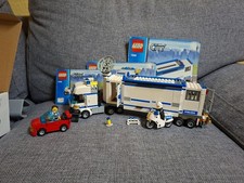 LEGO 7288 Polizeiwagen Truck mit Einsatzzentrale, 3 Figuren Anleitung Beschädigt