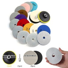 12stk Diamant Polierscheiben Schleifpad Polierpads Set Für Marmor Granit Beton