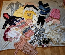 41 Teiliges Kleiderpaket Mädchen Gr.74/80 Baby Erstausstattung Herbst 
