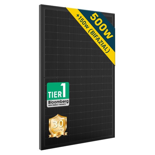 Solarpanel 500w bifazial glas - solarpanel,