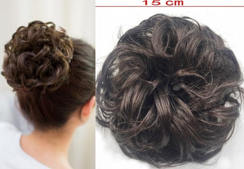 Haarteil haarknoten zopfgummi - haarteil,