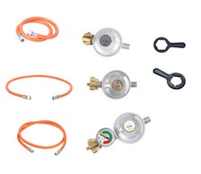 Druckminderer Gasschlauch Gasarmaturenschlüssel Druckregler mit / ohne Manometer