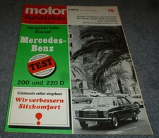 Motor Rundschau 15/68 Mercedes