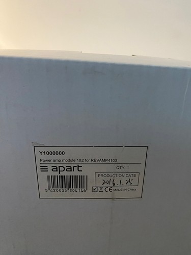 Apart audio y1000000 power amp - power,