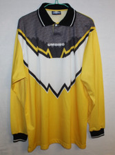 Torwart Langarm Umbro Vintage Fußball Shirt Retro Fußball Trikot - XL